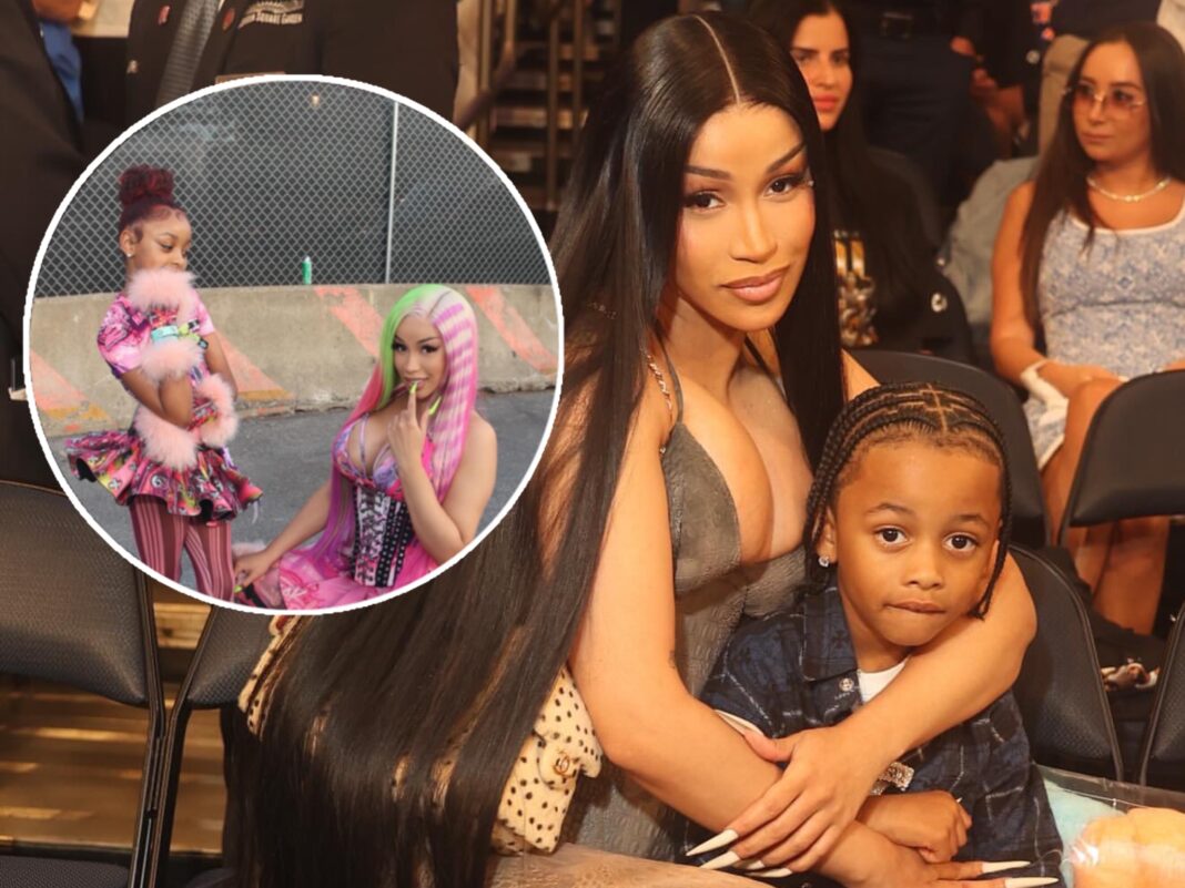 CARDI B SHARES SWEET MOMENTS WITH KULTURE AND WAVE: 