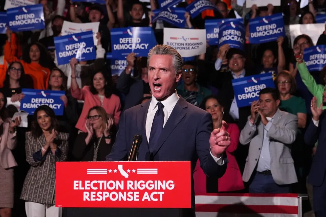 FILE - California Gov. Gavin Newsom speaks during a news conference, Aug. 14, 2025, in Los Angeles. (AP Photo/Marcio Jose Sanchez, File)