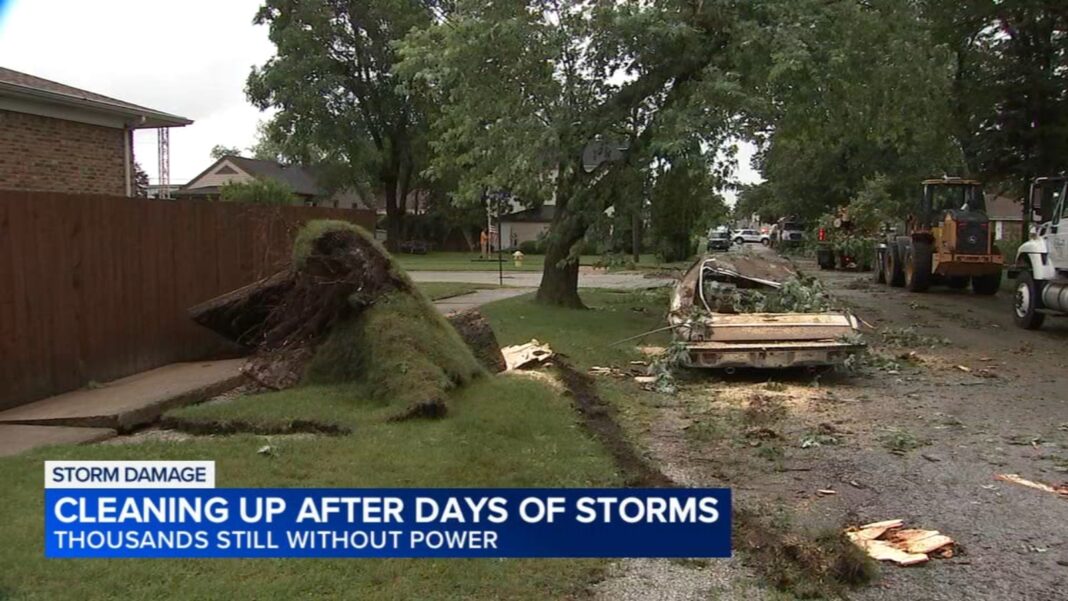 Chicago weather: Calumet City residents deal with more property damage after Saturday night storms amid tornado recovery, cleanup