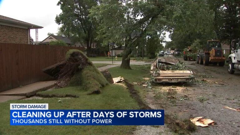 Calumet City Faces New Challenges: Saturday Night Storms Compound Tornado Recovery Efforts in Chicago Area