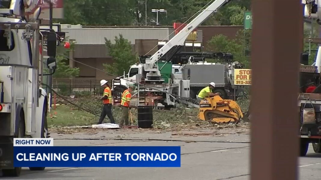 Chicago weather, storm damage: Cleanup continues after EF-2 tornado destroys Merrillville homes, EF-1 damages Bartlett businesses