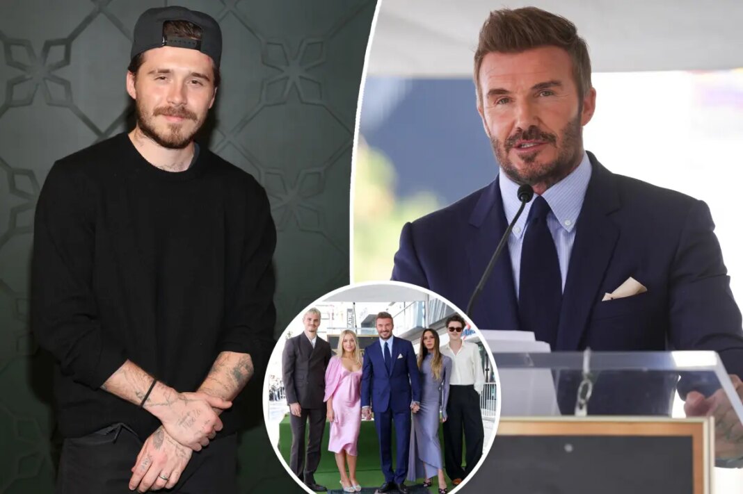 David Beckham shuts down interview question about son Brooklyn amid family feud