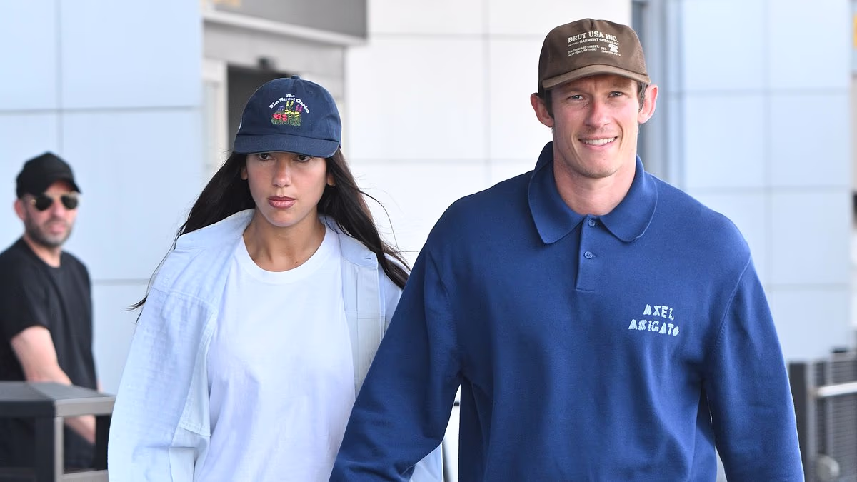 Dua Lipa and Callum Turner look every inch the loved-up newlyweds