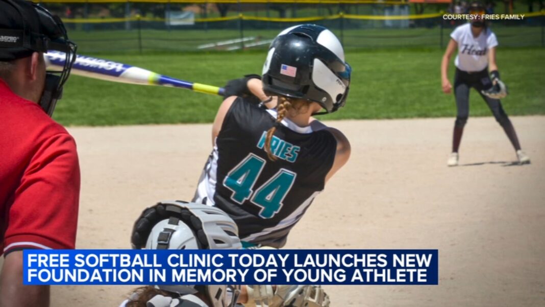 Eve Fries Foundation holds free softball clinic at Gompers Park, Chicago in memory of 17-year-old girl