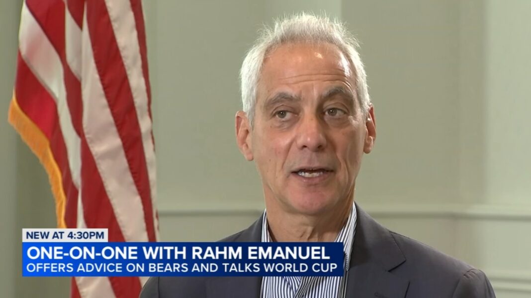 Former Chicago Mayor Rahm Emanuel urges Bears to get serious on stadium talks, speaks on presence at Knicks game