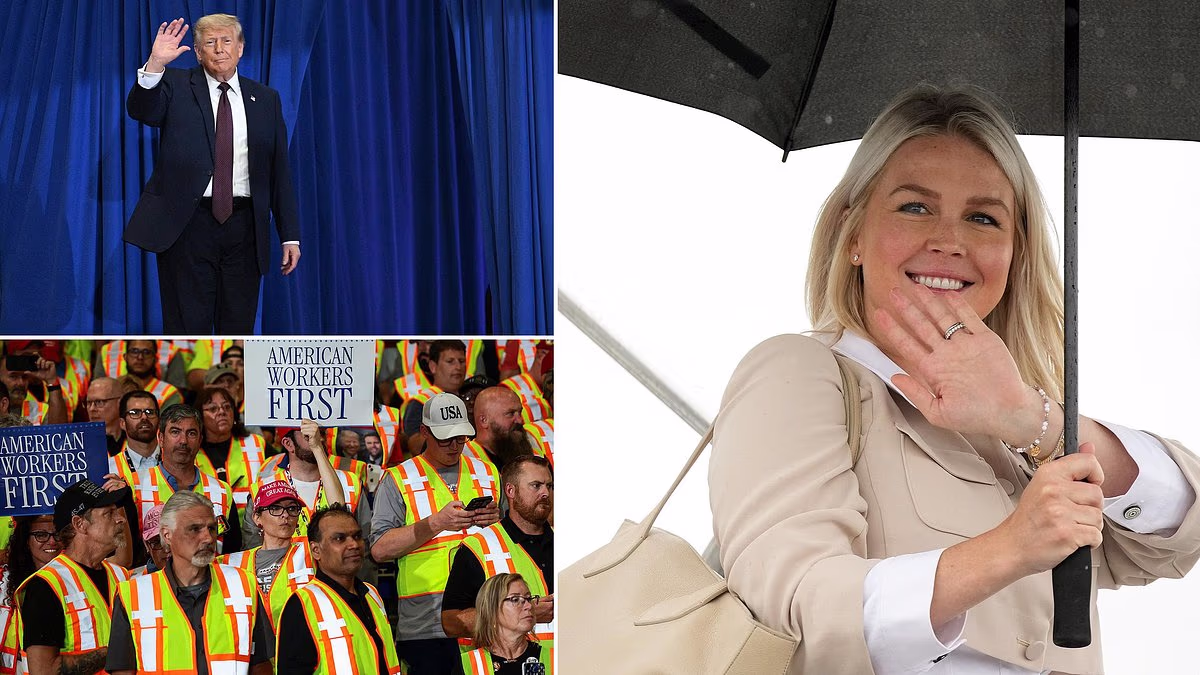 Karoline Leavitt is back! Trump's press secretary joins him on Pennsylvania campaign trip less than two months after birth of daughter Vivi