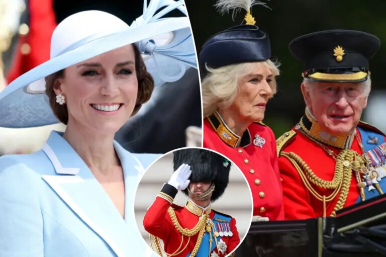 Royal Splendor: Kate Middleton and Prince William Shine Alongside King Charles at Trooping the Colour