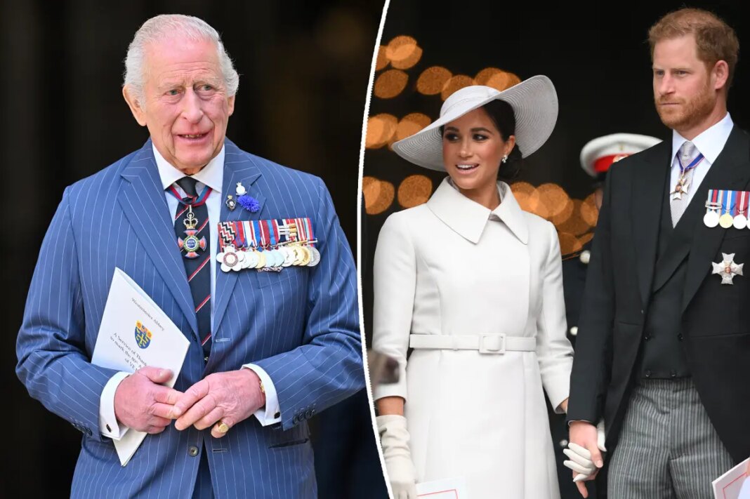 King Charles offers Prince Harry and Meghan Markle an olive branch ahead of UK visit: report