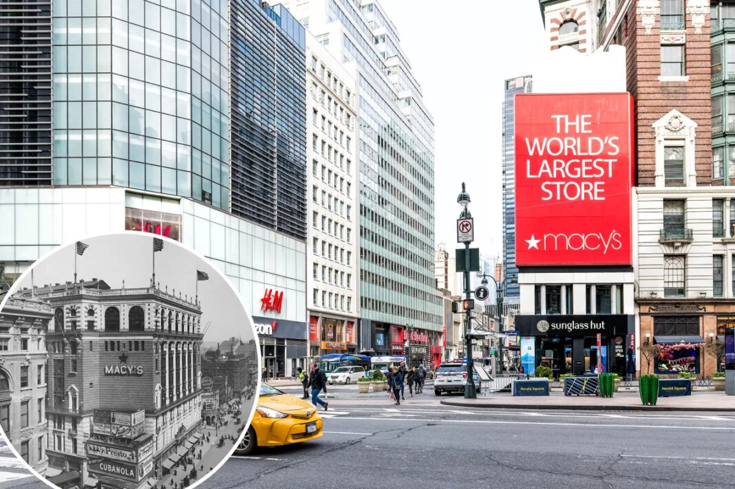 Macy's 60-year-old 'shopping bag' billboard in Herald Square to be demolished, removed this weekend