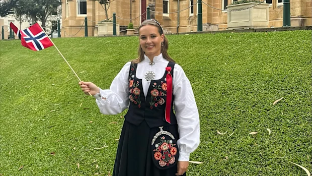 Norway's Princess Ingrid Alexandra celebrates May 17, National Day, from Sydney University where she is a student, May 17, 2026.