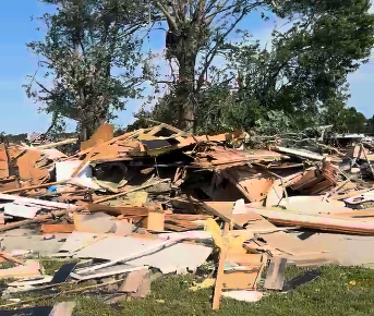 Man survives tornado directly hitting home