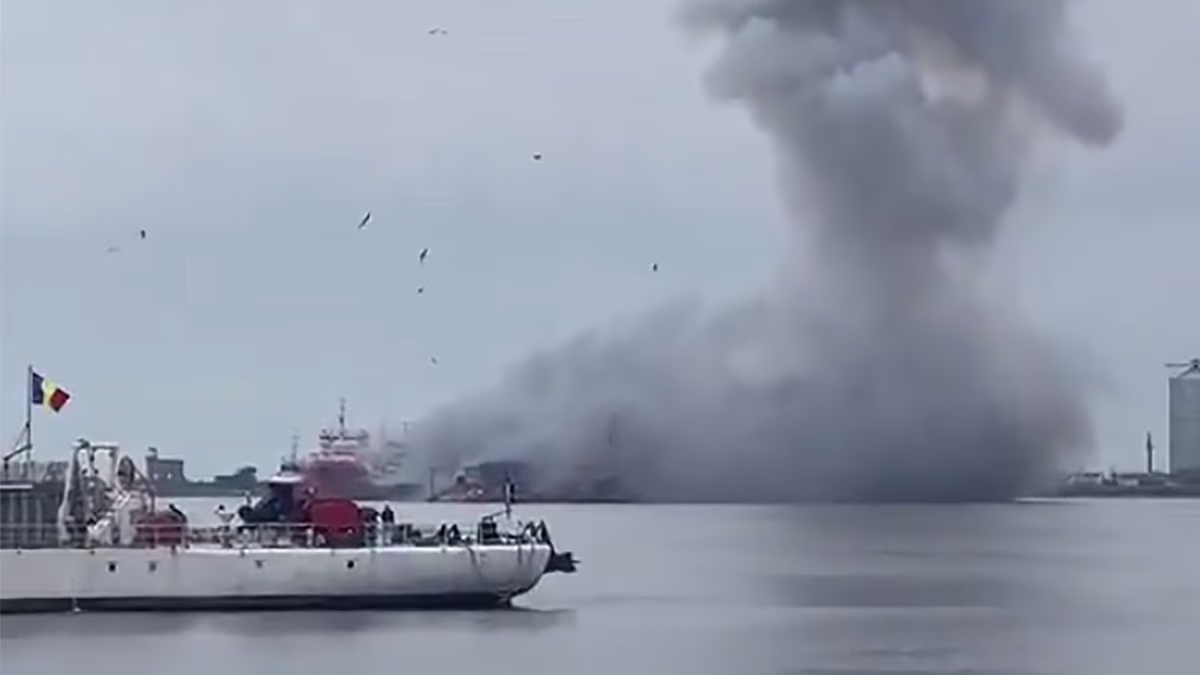Marine drone explodes in NATO-member Romania port, sparking evacuation