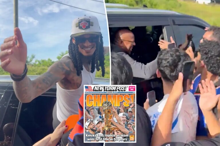 NBA Champions New York Knicks Celebrate Historic Finals Victory with Triumphant Homecoming