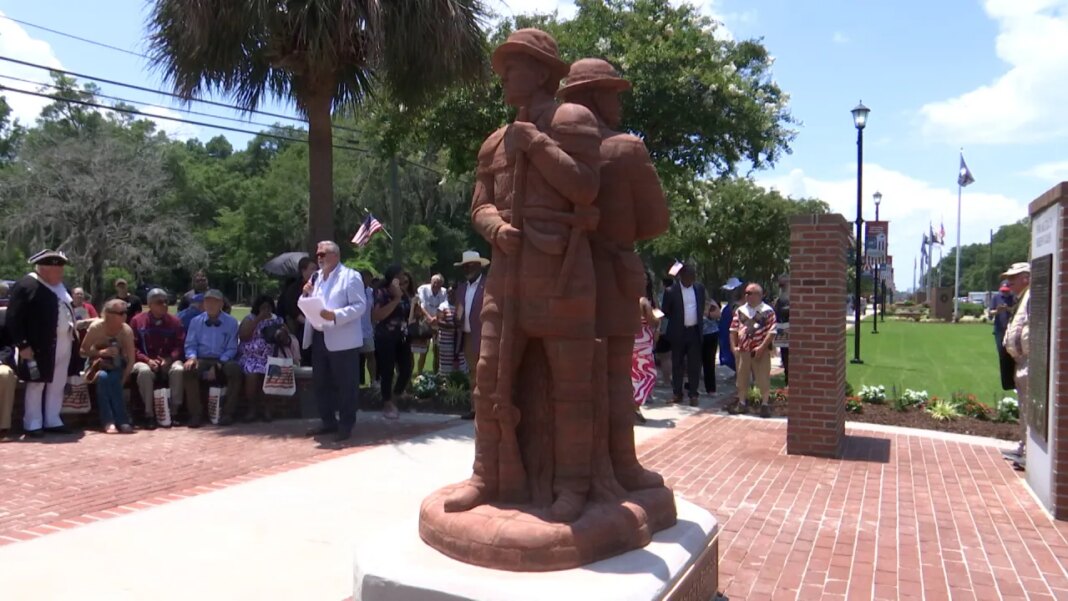 New Bamberg County monument brings Revolutionary War history to life in brick