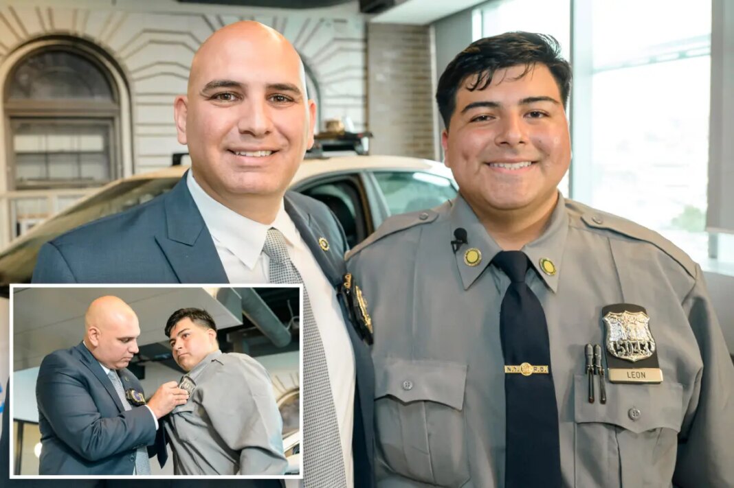 New NYPD recruit inspired to join ranks thanks to hero detective who pulled him from fiery car wreck: 'He saved my life'