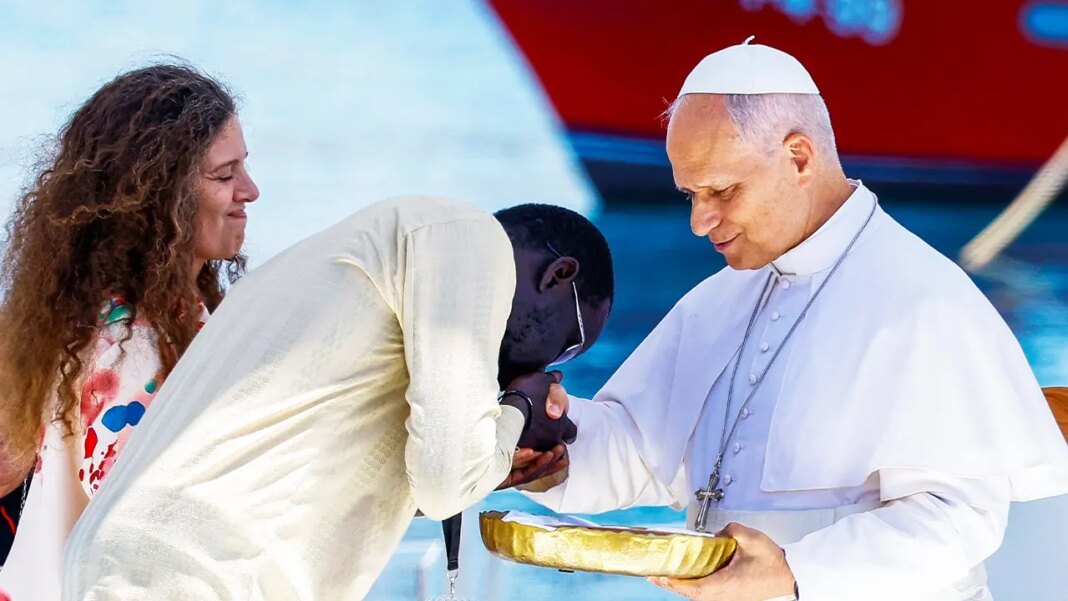 Pope Leo hits beaches of popular European migrant entry point after criticizing global immigration policies