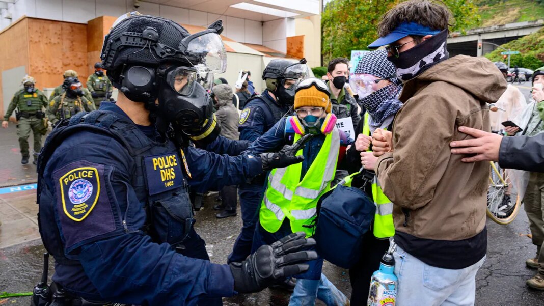 Portland man sentenced to 30 months in prison for throwing rock at ICE officer during protest