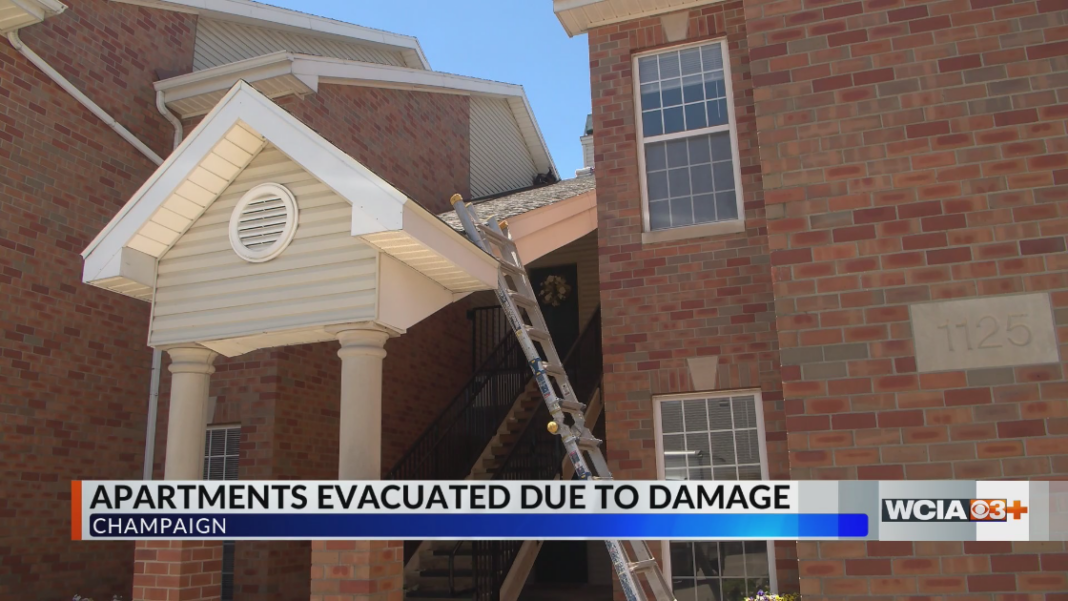 Residents of 20 units at Champaign apartment complex evacuate due to severe weather