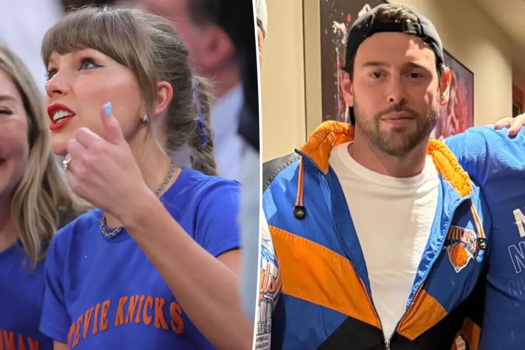 Scooter Braun risks run-in with nemesis Taylor Swift on Knicks date night with Sydney Sweeney