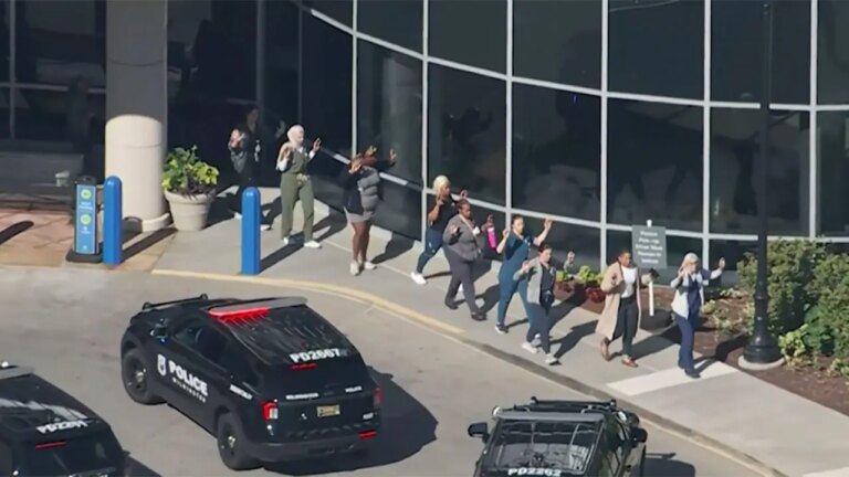 Authorities launch search for suspect following double shooting incident at Delaware hospital