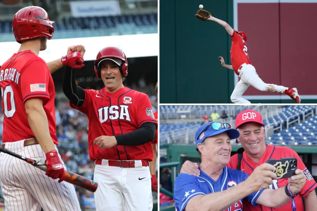 Sen. Eric Schmitt dazzles as Republicans clobber Democrats in Congressional Baseball Game for sixth straight year 