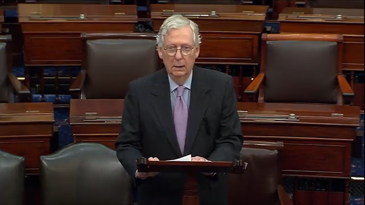 Senator Mitch McConnell, 84, rushed to the hospital