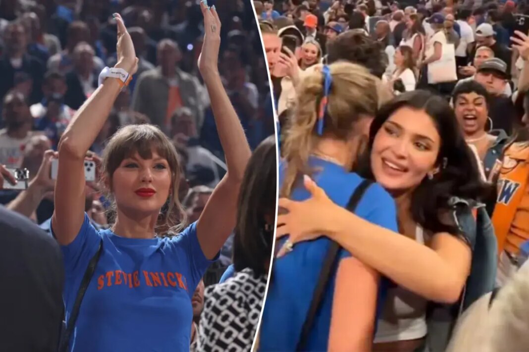 Taylor Swift, Kylie Jenner embrace after Knicks' 'crazy' comeback