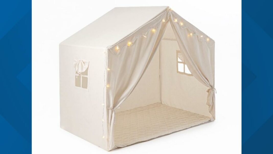 Thousands of children's play tents recalled after fiberglass poles cause skin, eye irritation