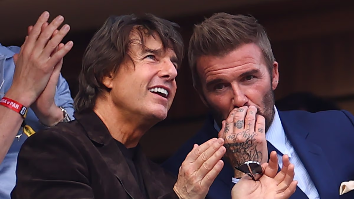 Tom Cruise hangs with David and Victoria Beckham at World Cup match
