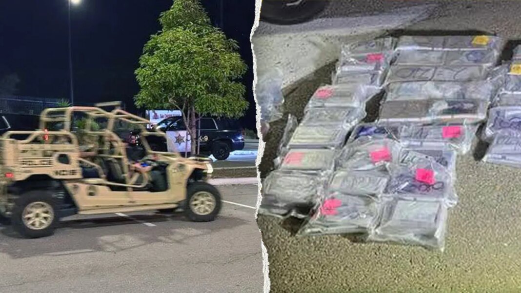 Two suspects arrested after crashing through Camp Pendleton gate with 112 pounds of cocaine and fentanyl