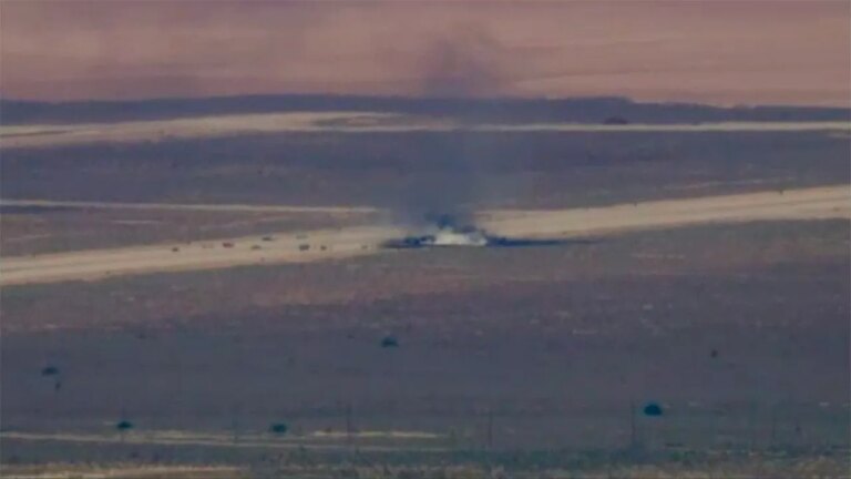 B-52 Bomber Accident at Edwards Air Force Base Shakes California Skies