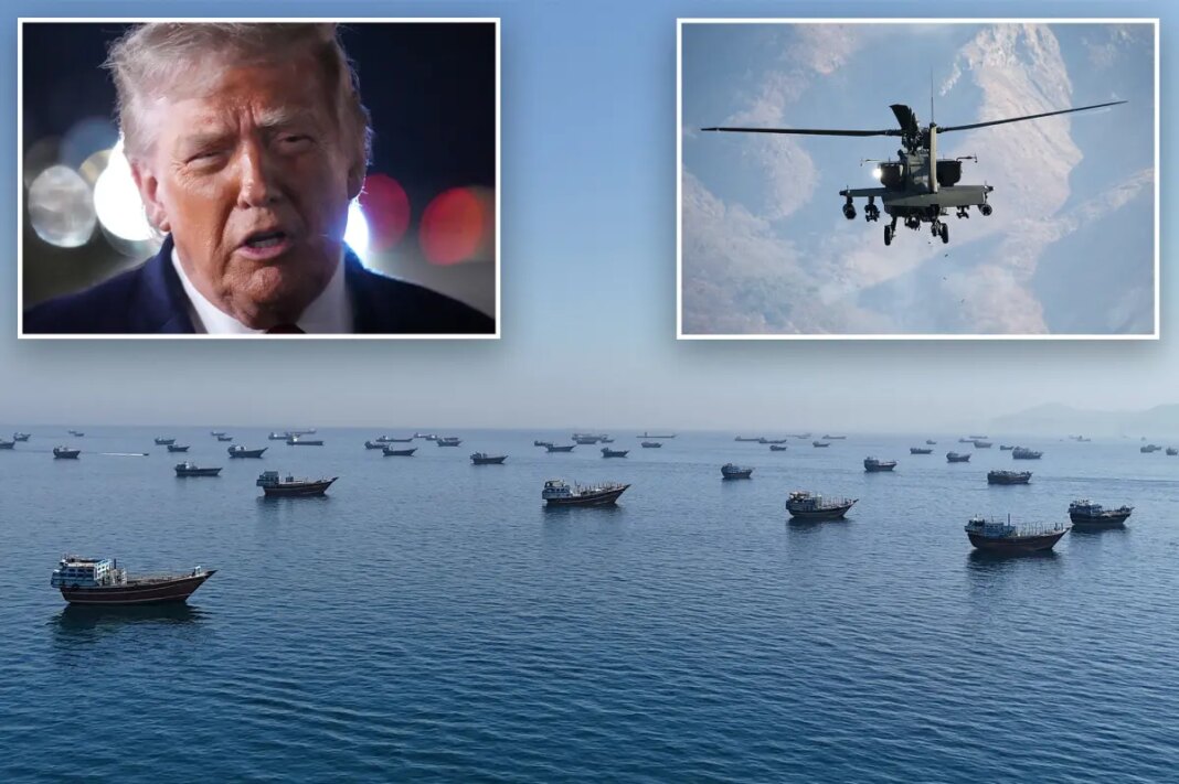 US Army Apache helicopter crashes over Strait of Hormuz as Trump says US will be able to declare 'total victory' in two weeks