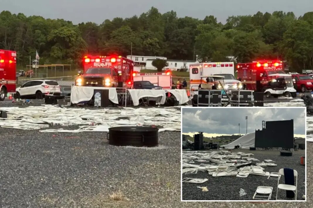 Virginia church tent collapse leaves 1 dead, several injured after severe weather
