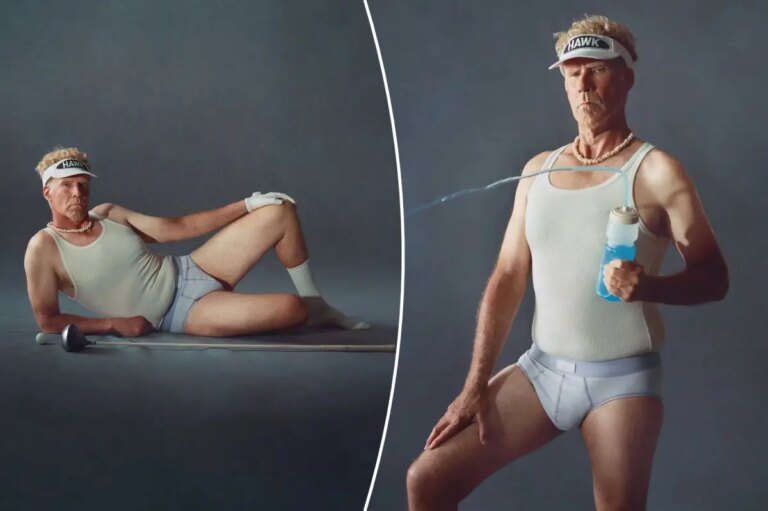 Will Ferrell Debuts ‘The Hawk’: Breaking Out in Skims Underwear Campaign