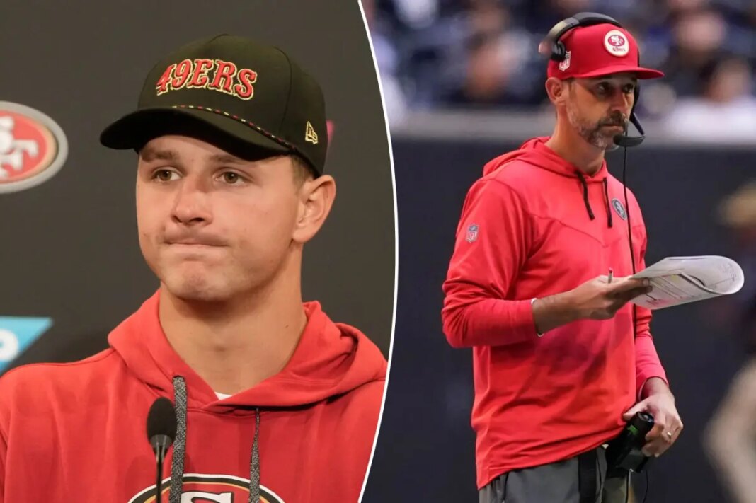 49ers' Brock Purdy shares incredulous reaction to Kyle Shanahan crash