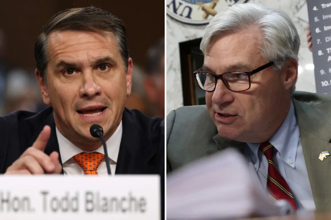 Acting AG Todd Blanche tangles with Dems over Trump, more in fiery confirmation hearing