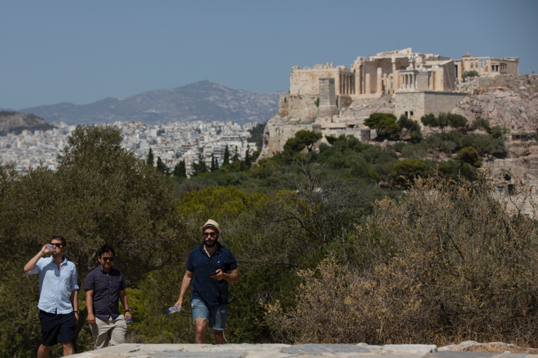Americans tourists stabbed outside Athens' Acropolis as police detain suspect in apparent random attack