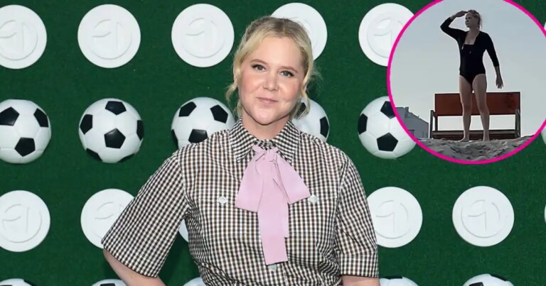 Amy Schumer Shares Amusing ‘Baywatch’ Moment in Classic Black Swimsuit