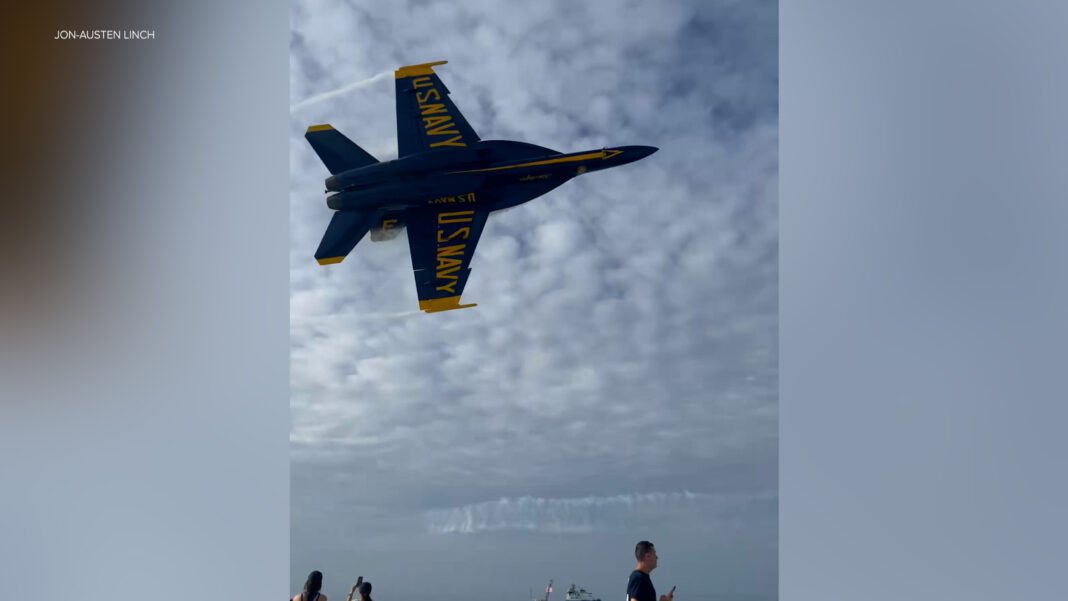 Blue Angels conducting review after jet flies over Florida beachgoers
