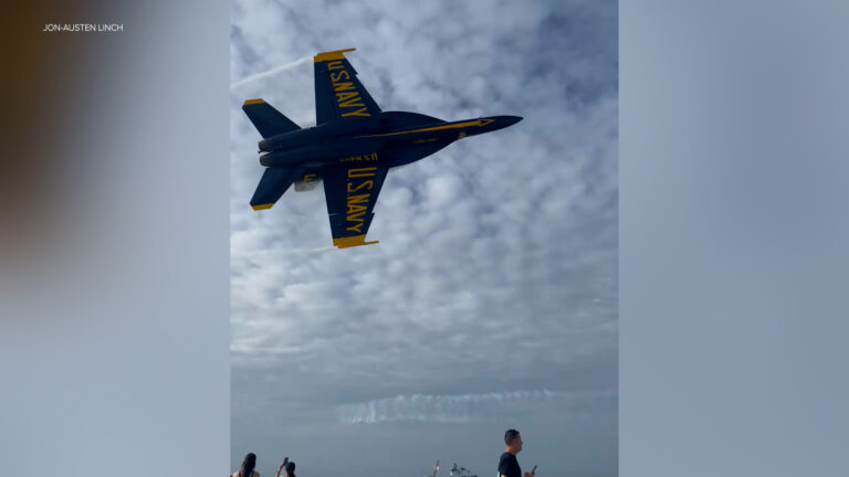 Blue Angels Investigate Low Flyover Near Florida Beaches