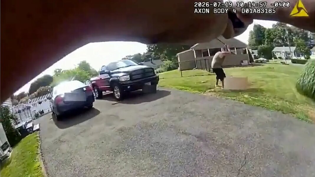 Bodycam shows Connecticut officer repeatedly ordering bat-wielding suspect to stop before fatal shooting