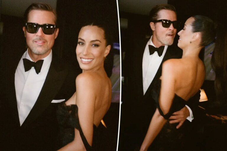 Brad Pitt and Ines de Ramon Share Sweet Moments from Taylor Swift’s Wedding on Instagram