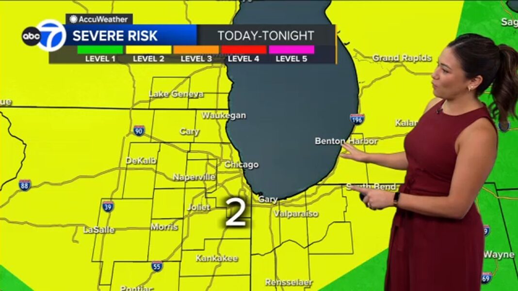 Chicago weather forecast: Chance for severe storms to bring strong winds Monday with heat index of up to 105