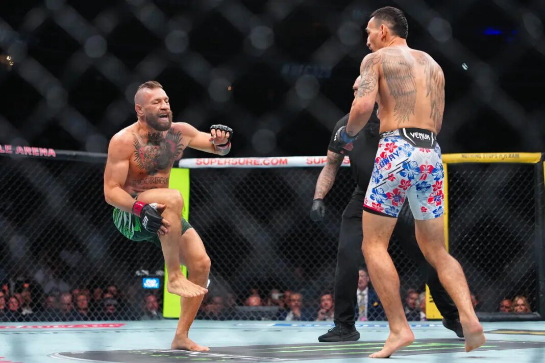 Conor McGregor injures leg in quick loss to Max Holloway in UFC 329 — and is heavily booed by fans