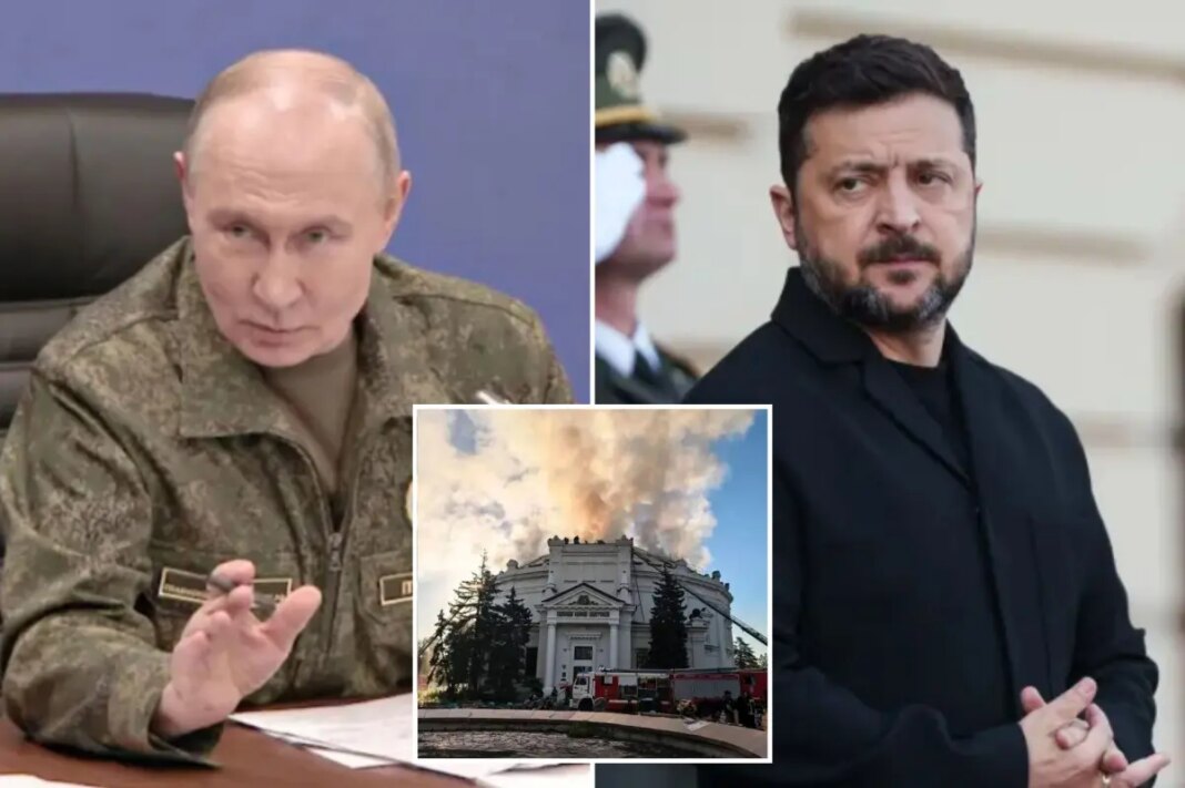 Crimea attack kills 1 as Putin and Zelensky hold separate Trump calls