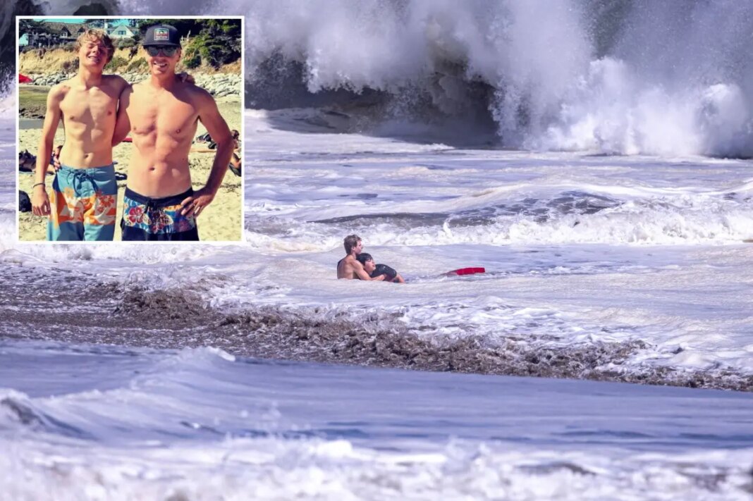 Dad of 10-year-old boy saved by heroic teen lifeguard speaks out on death-defying rescue