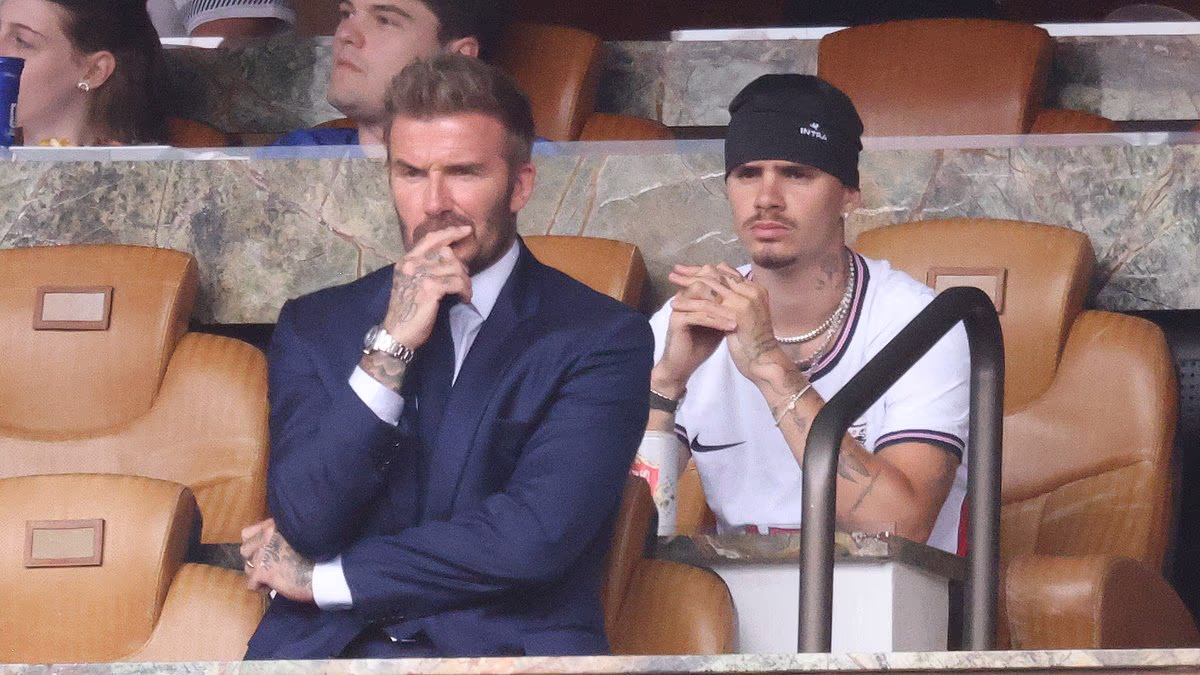 David Beckham arrives ahead of kick off for England World Cup game