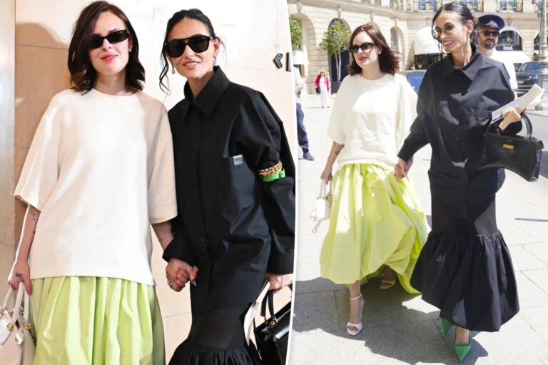Demi Moore and Tallulah Willis Turn Heads with Coordinated Looks at Paris Fashion Week 2023