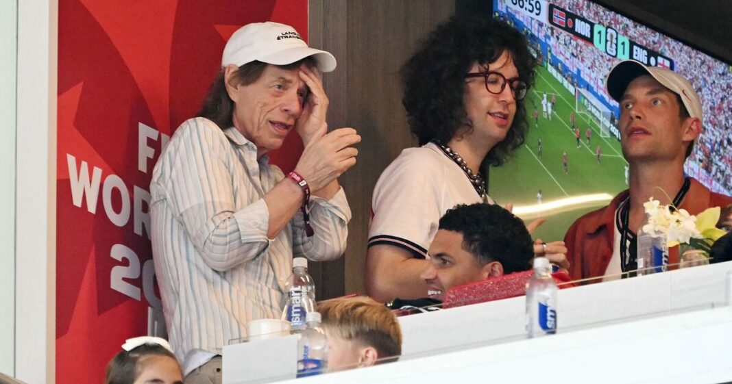 England can't get no satisfaction when Mick Jagger's in the stands