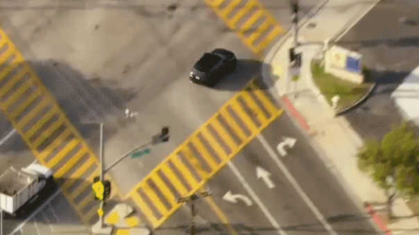 a gif of a california high-speed chase
